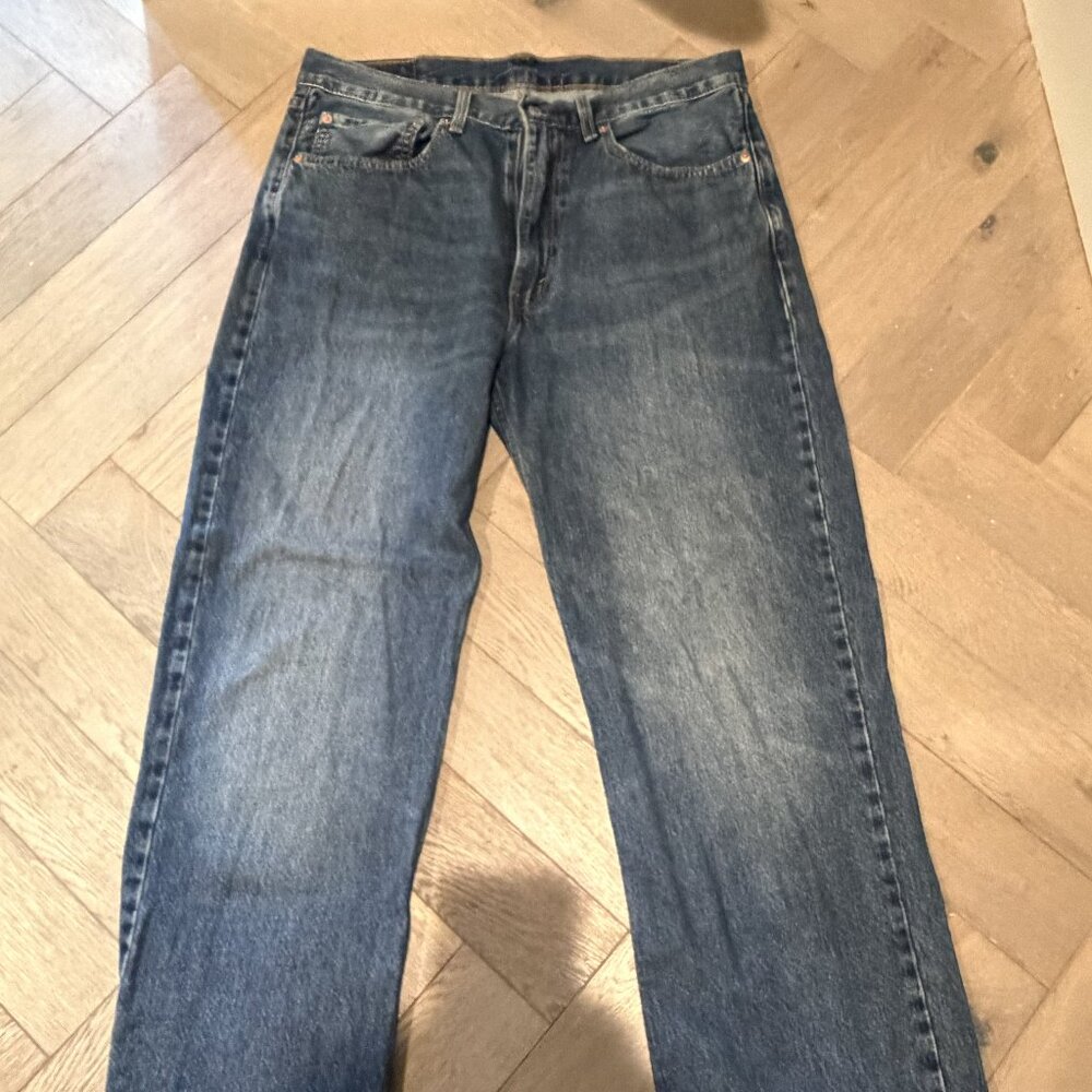 Levi’s Premium 565 Jeans 34x34 Loose Straight Dark Wash Classic Fit